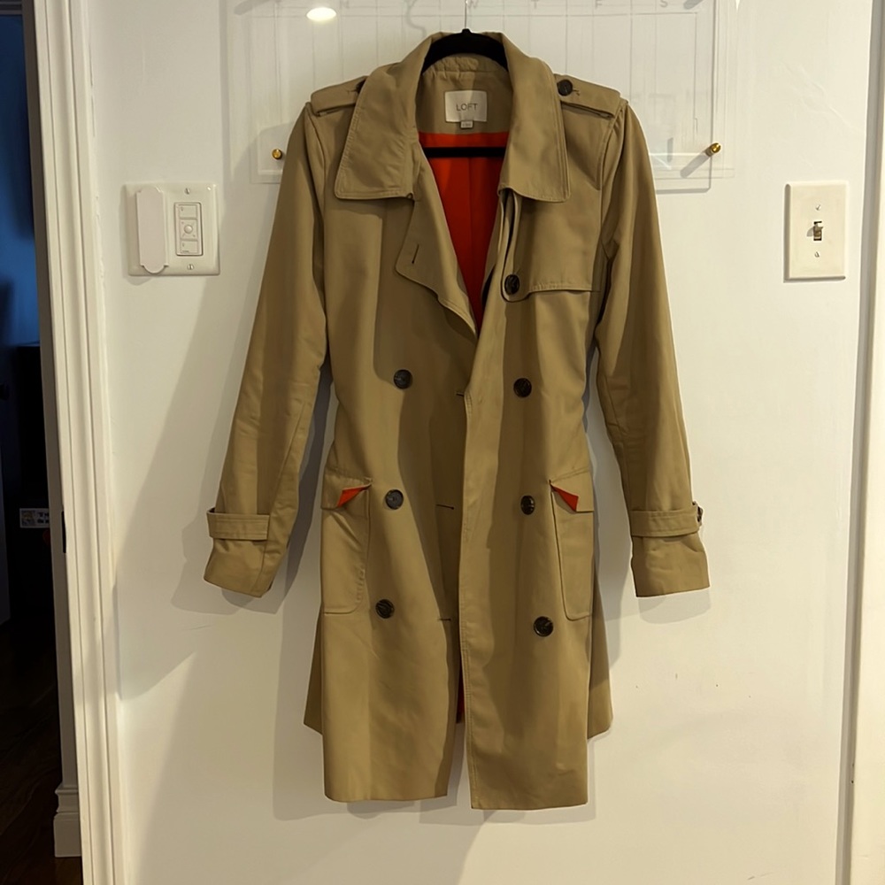 Trench Coat, ANNE TAYLOR LOFT, 6